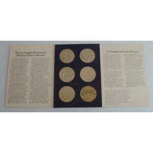 Los Angeles Bicentennial Birthday Dollars in Original Packaging (6 Coin Set)